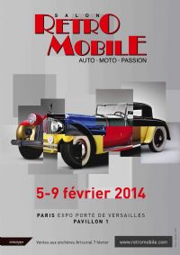 Salon Retromobile 2014. Du 5 au 9 février 2014 à Paris15. Paris. 